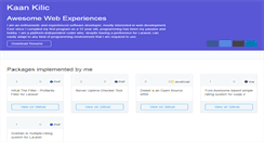 Desktop Screenshot of kaankilic.com
