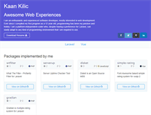 Tablet Screenshot of kaankilic.com